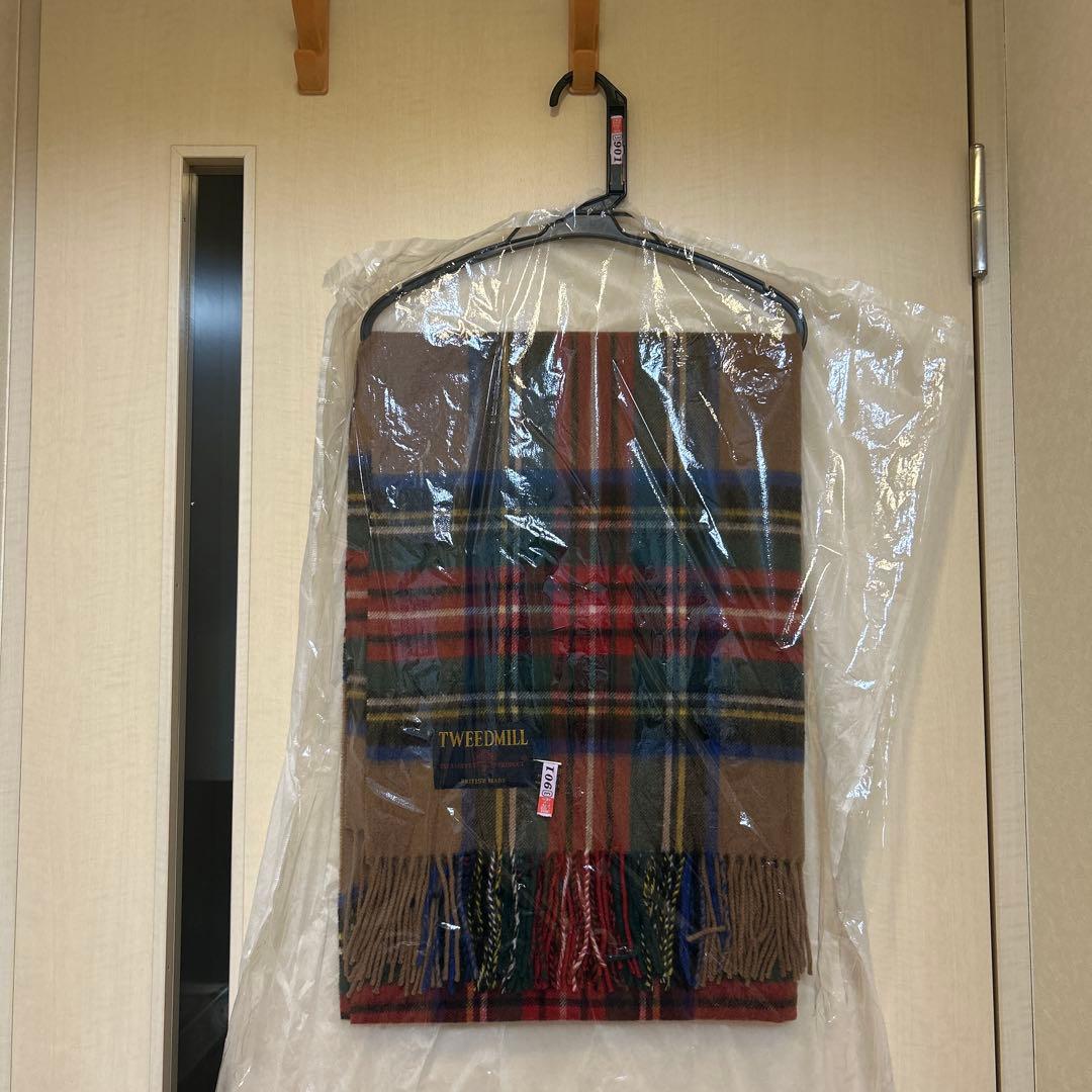 TWEEDMILL/ツイードミル　大判マフラー　ベージュ