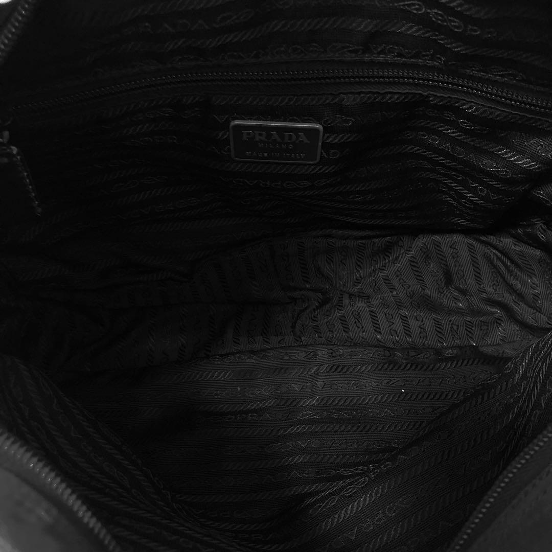 良品　PRADA プラダ　トートバッグ　ナイロン　ハンドバッグ　黒　ブラック