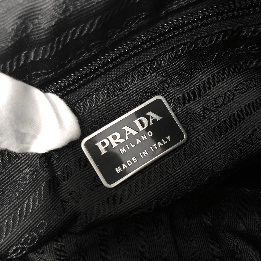 良品　PRADA プラダ　トートバッグ　ナイロン　ハンドバッグ　黒　ブラック