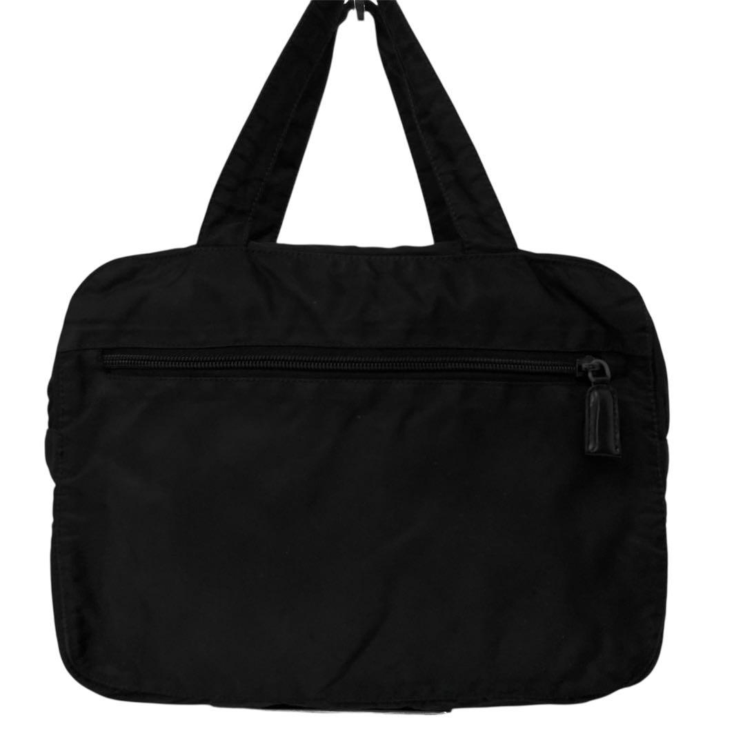 良品　PRADA プラダ　トートバッグ　ナイロン　ハンドバッグ　黒　ブラック