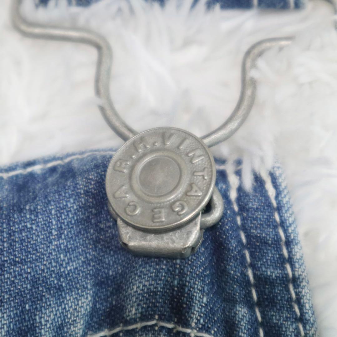 美品★ロンハーマンヴィンテージ デニムオーバーオール サロペット リネン混 XS