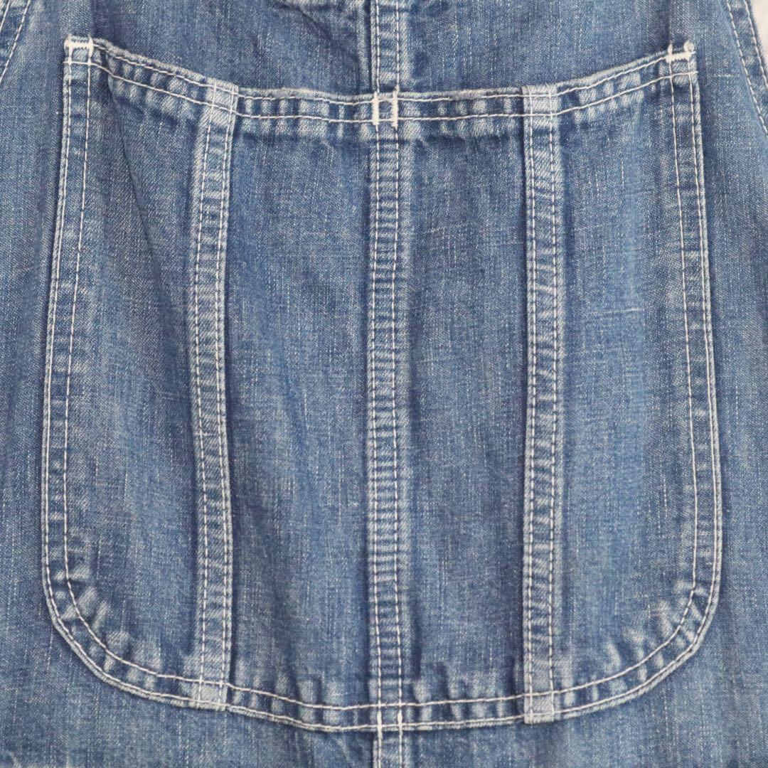 美品★ロンハーマンヴィンテージ デニムオーバーオール サロペット リネン混 XS