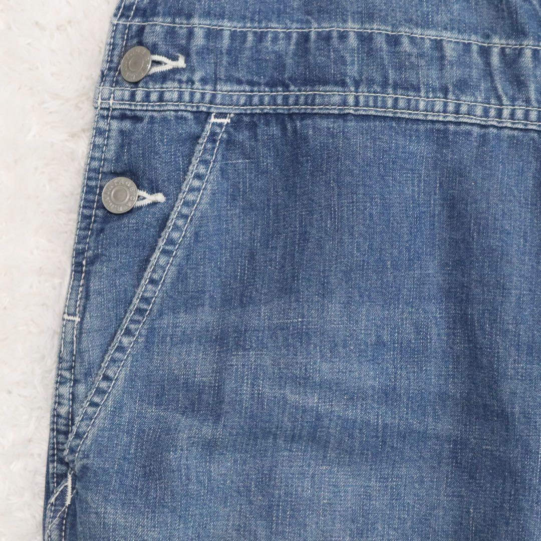 美品★ロンハーマンヴィンテージ デニムオーバーオール サロペット リネン混 XS