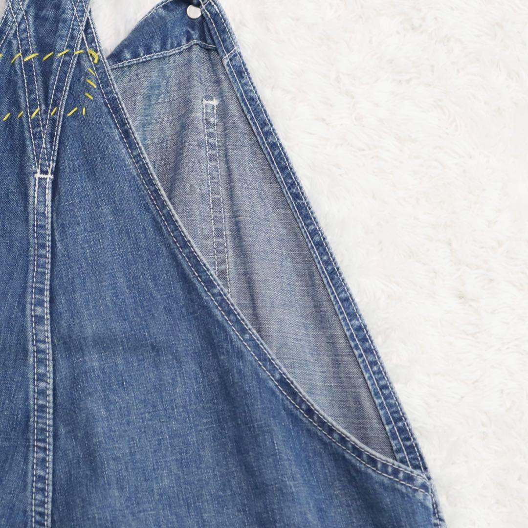 美品★ロンハーマンヴィンテージ デニムオーバーオール サロペット リネン混 XS