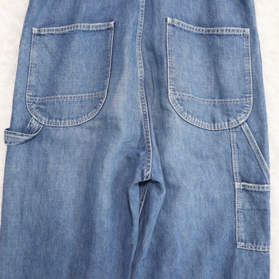 美品★ロンハーマンヴィンテージ デニムオーバーオール サロペット リネン混 XS