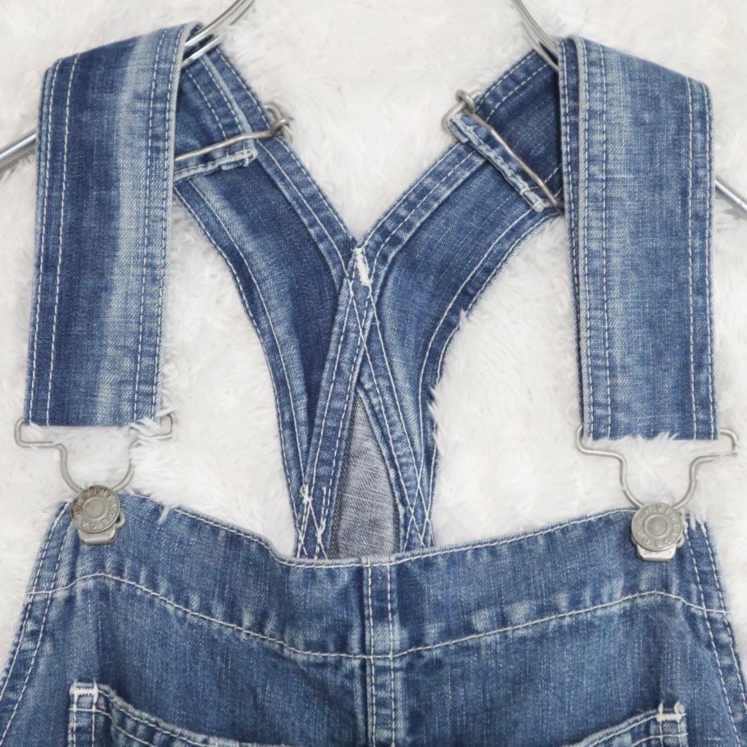 美品★ロンハーマンヴィンテージ デニムオーバーオール サロペット リネン混 XS