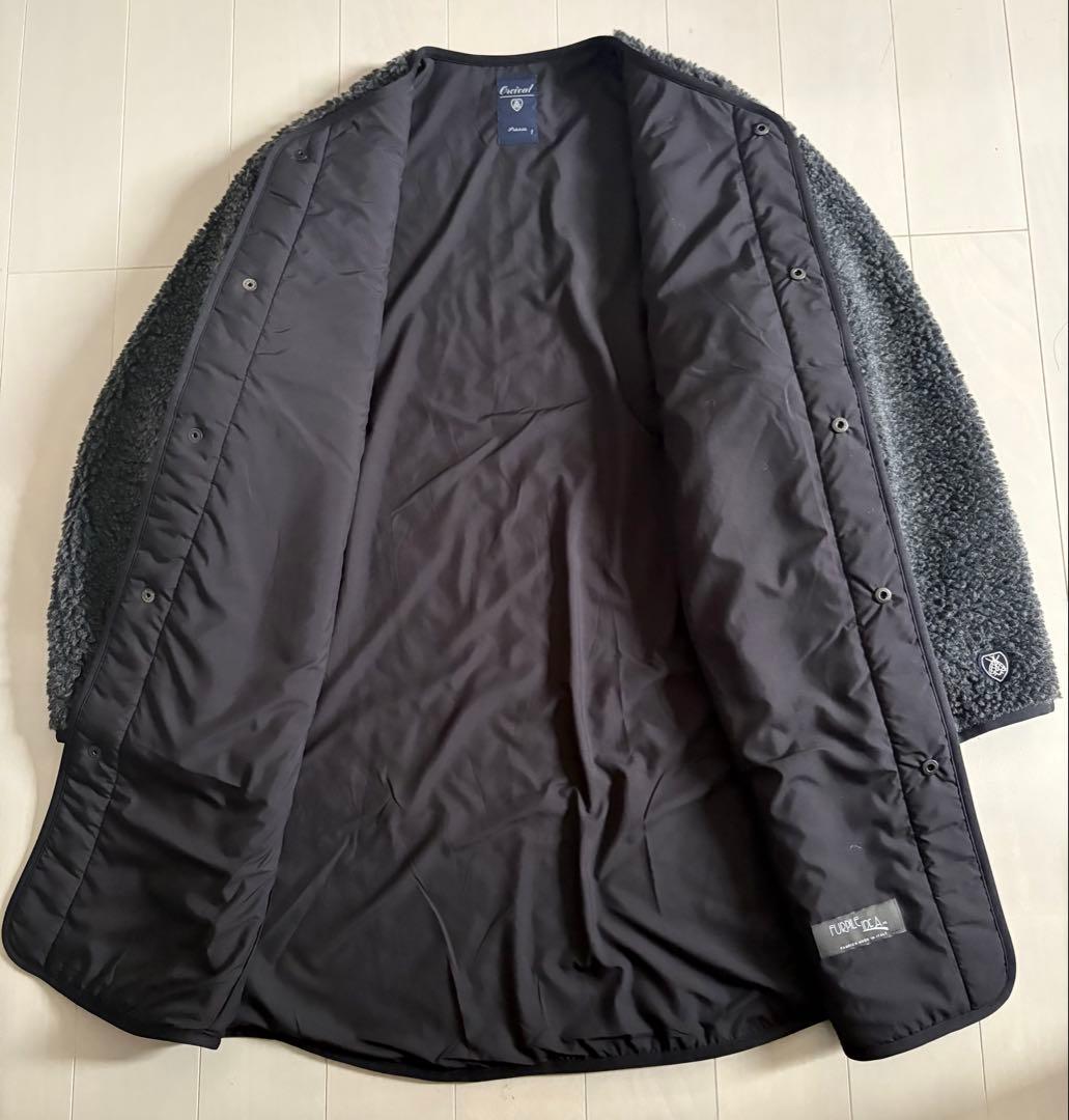 【美品】Orcival オーシバル　ボアコート　フリース　ダークグレー　1