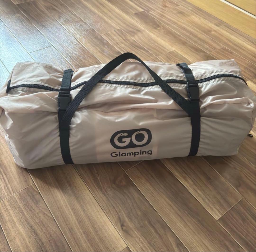 GOGlamping ワンポールテント キャノピー付 ベージュ