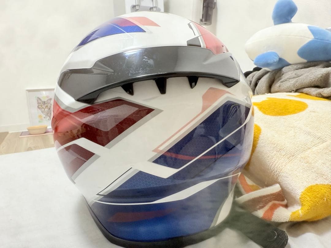 SHOEI フルフェイスヘルメット ホワイト/レッド/ブルー