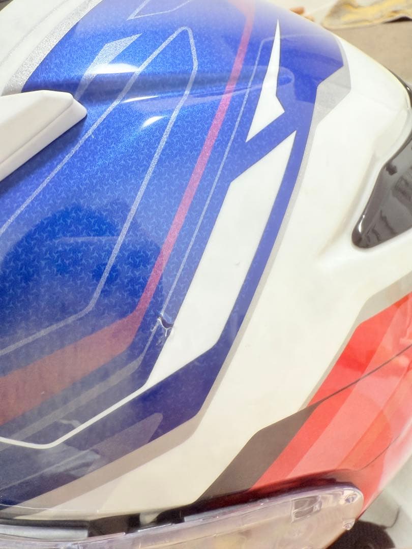 SHOEI フルフェイスヘルメット ホワイト/レッド/ブルー