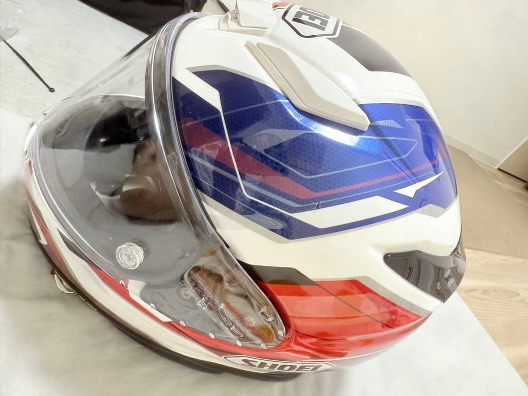 SHOEI フルフェイスヘルメット ホワイト/レッド/ブルー