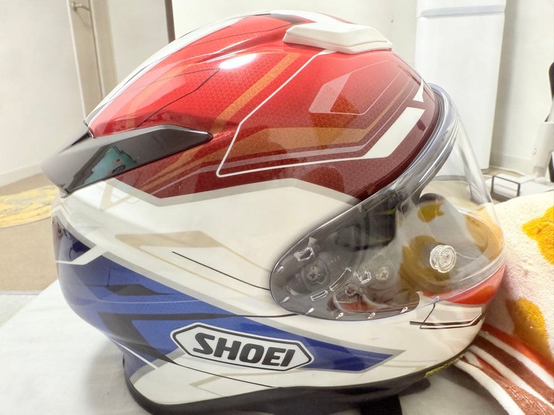 SHOEI フルフェイスヘルメット ホワイト/レッド/ブルー