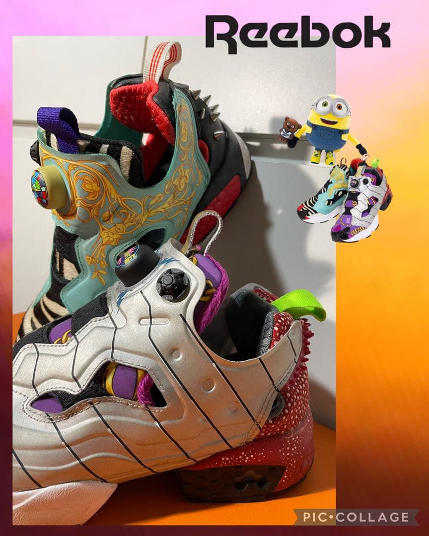 リーボック インスタポンプフューリー ミニオンズ限定 24 スタッズ ハラコ