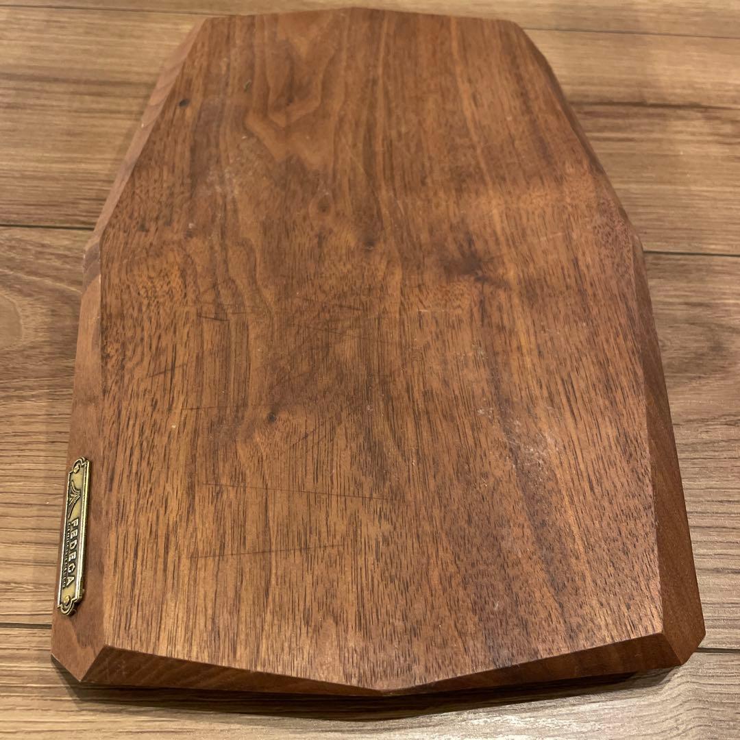 FEDECA カッティングボード　真鍮製スタンド付き