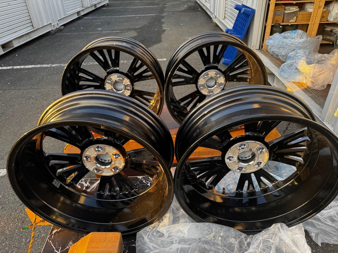トヨタ 19インチ ブラックスポークホイール 4本セット