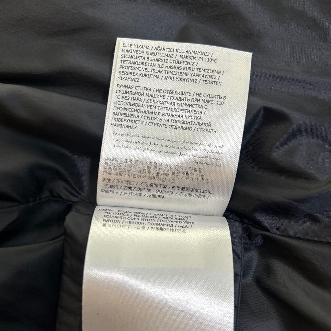 MONCLERモンクレール ブラックフレアナイロンコート