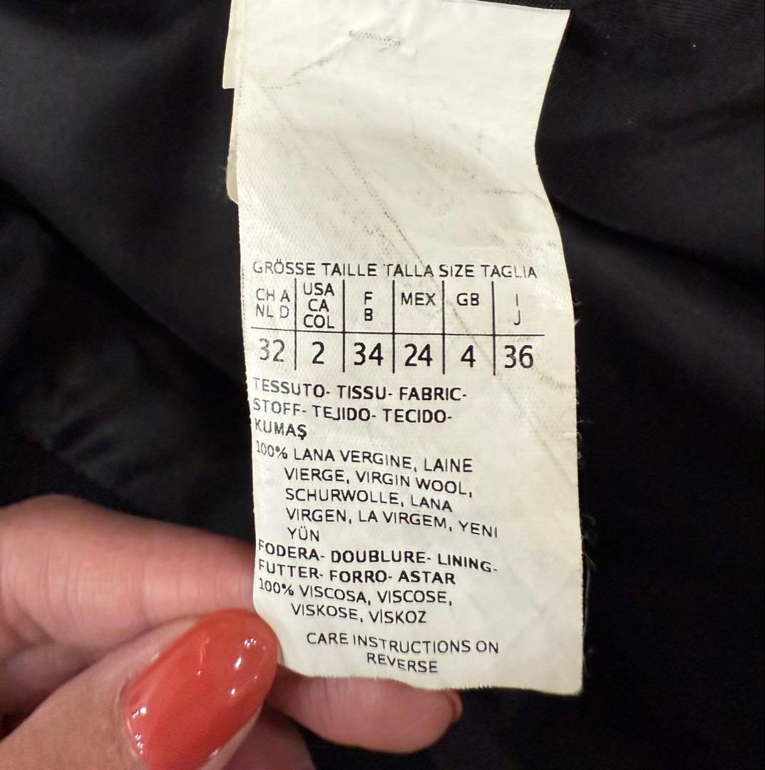 【美品】Max Mara ウール ファー付きラップコート