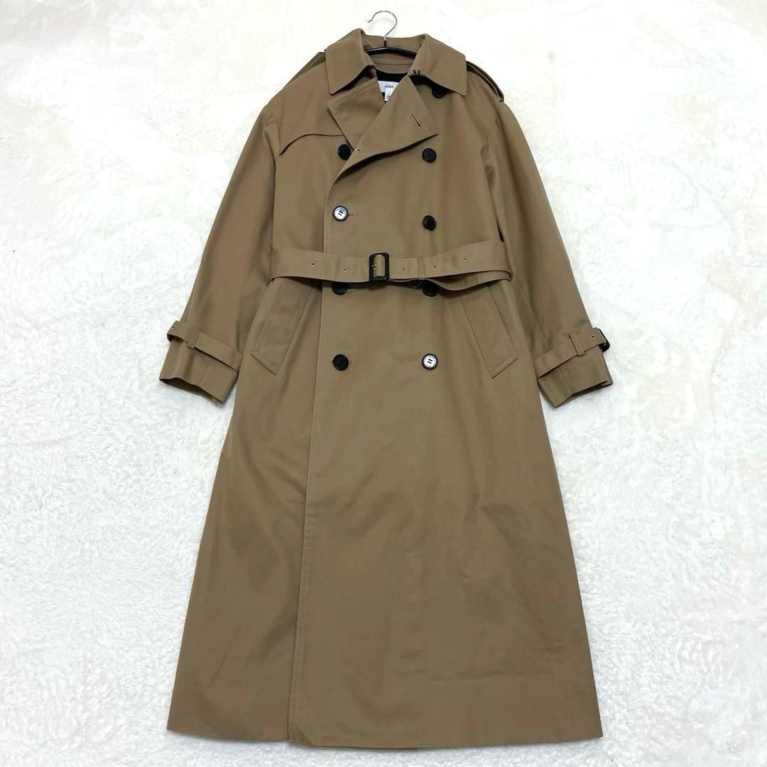 【極美品】ハイク ビッグフィット オーバーサイズトレンチコート ベージュ S