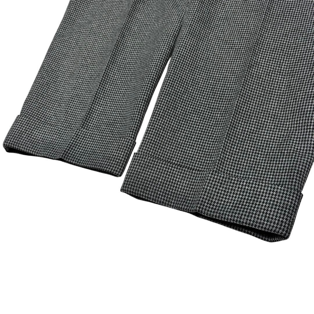 美品 XL DESCENTE デサント スーツ セットアップ ストレッチ 千鳥柄