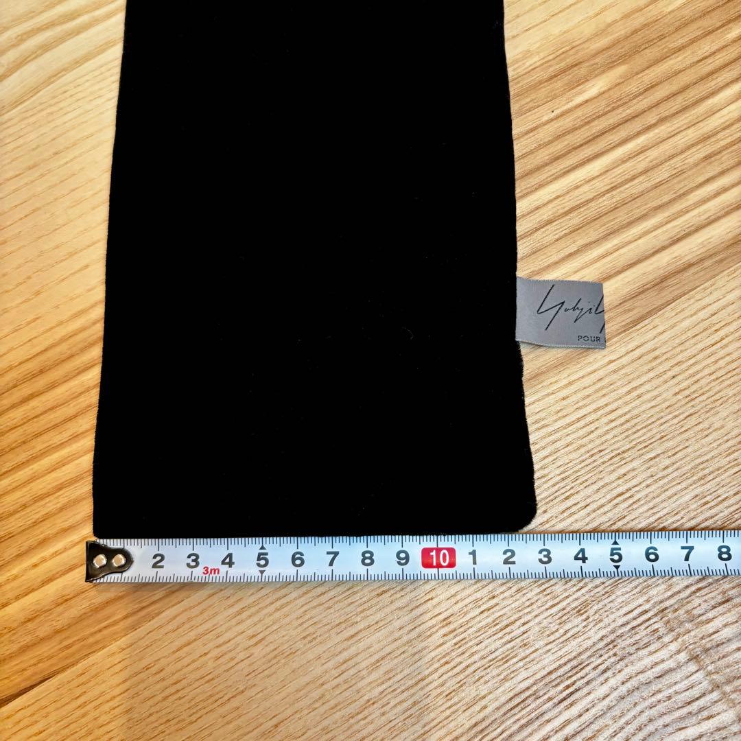 yohji yamamotoヨウジヤマモト ベロアストール 黒