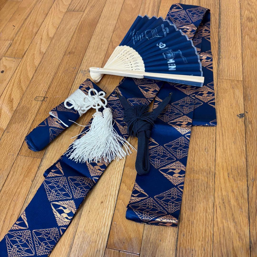 七五三五歳‼️黒地豪華着物 男の子 鷹　袴 完全️フルセット‼️お家から揃える無し逸品