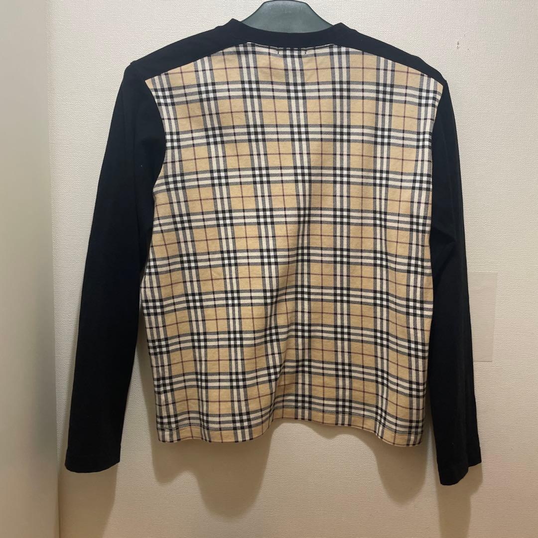 バーバリーロンドン|長袖 Tシャツ カットソー【160A】ノバチェック ロンＴ