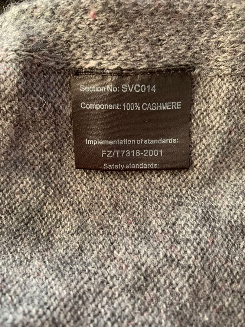 Loro Piana グレー レッド マフラー