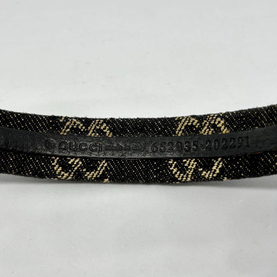 【グッチ】GUCCI カチューシャ GG デニム ヘアバンド ヘアアクセサリー