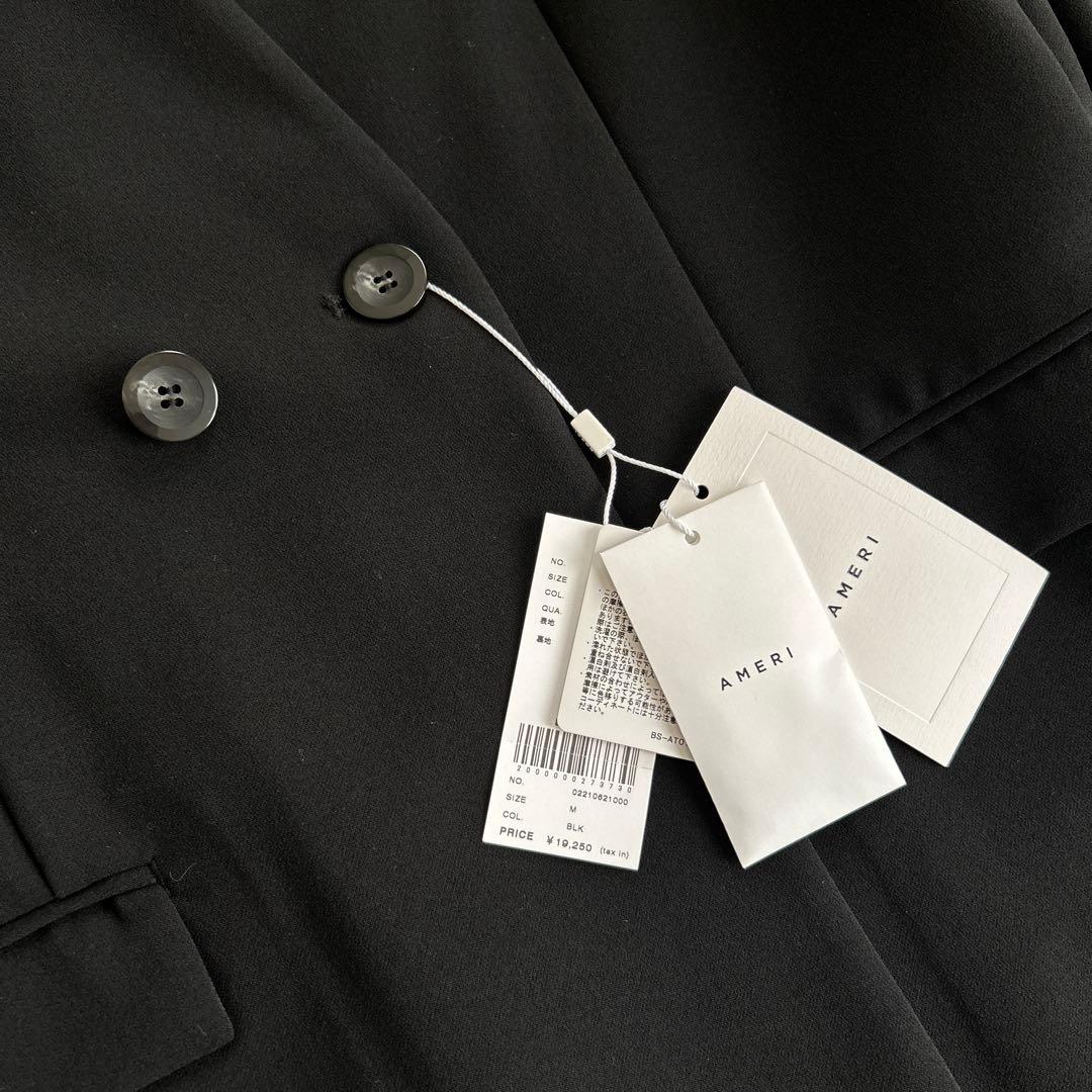 新品タグ付き Ameri NOTCH PRINT LINING JACKET 黒