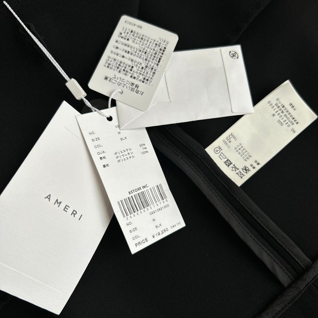 新品タグ付き Ameri NOTCH PRINT LINING JACKET 黒