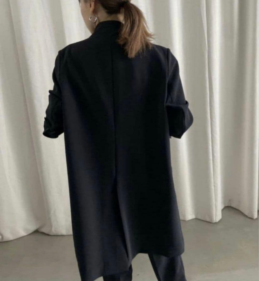 新品タグ付き Ameri NOTCH PRINT LINING JACKET 黒