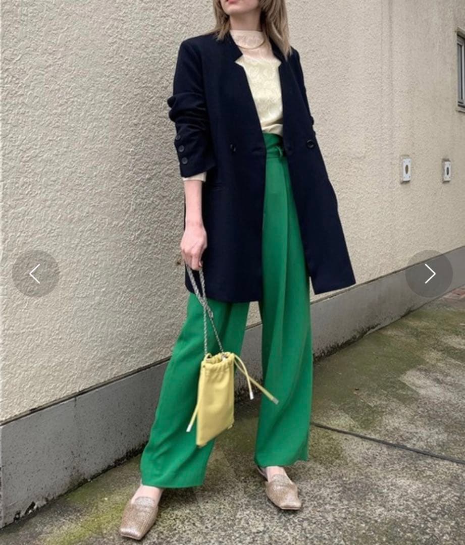 新品タグ付き Ameri NOTCH PRINT LINING JACKET 黒