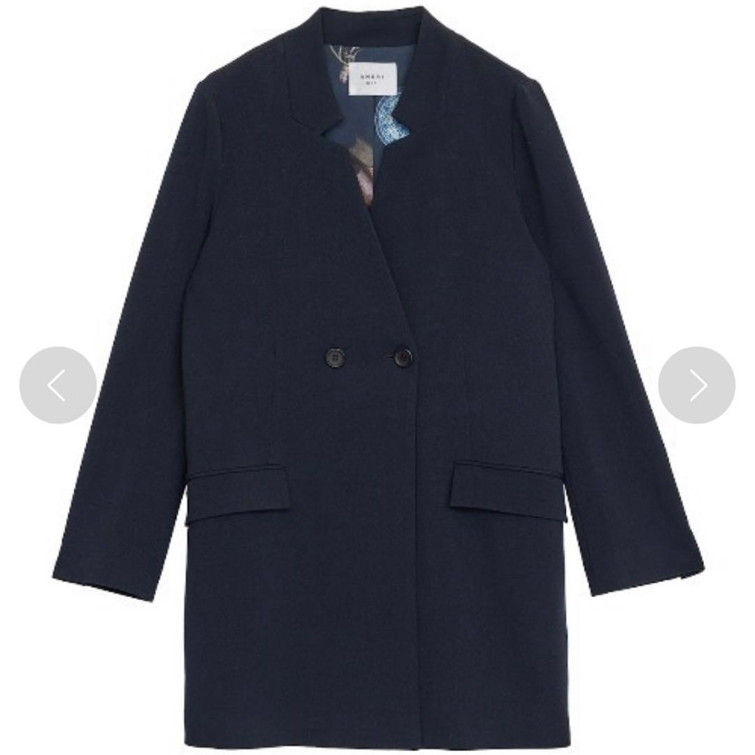 新品タグ付き Ameri NOTCH PRINT LINING JACKET 黒