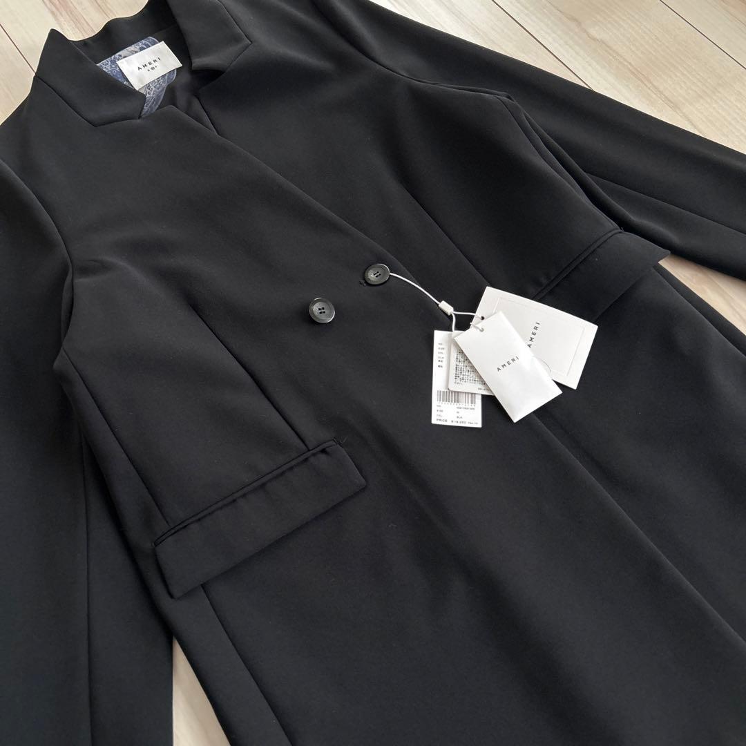 新品タグ付き Ameri NOTCH PRINT LINING JACKET 黒