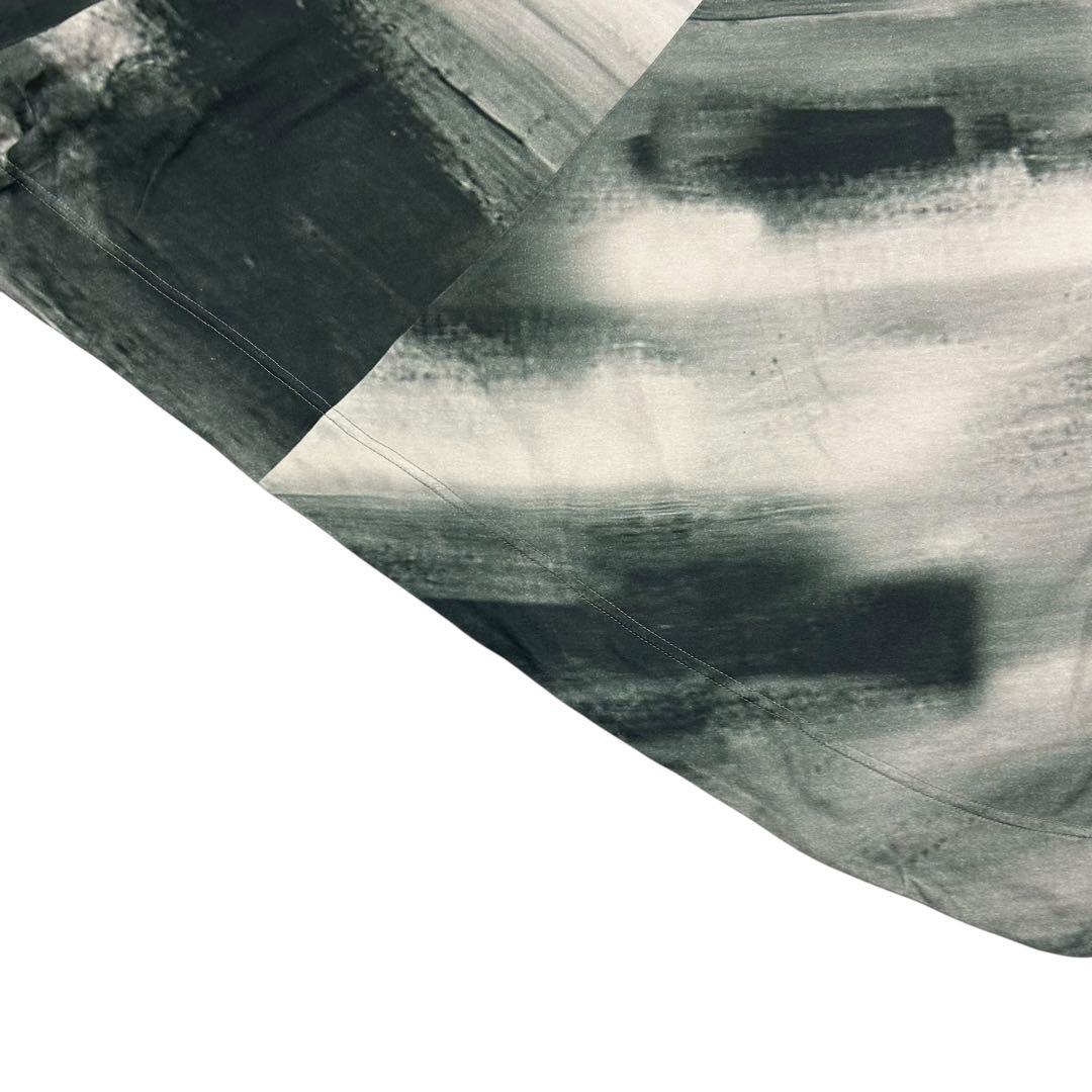 芽風　デザインカットソー　変形　総柄　センソユニコ