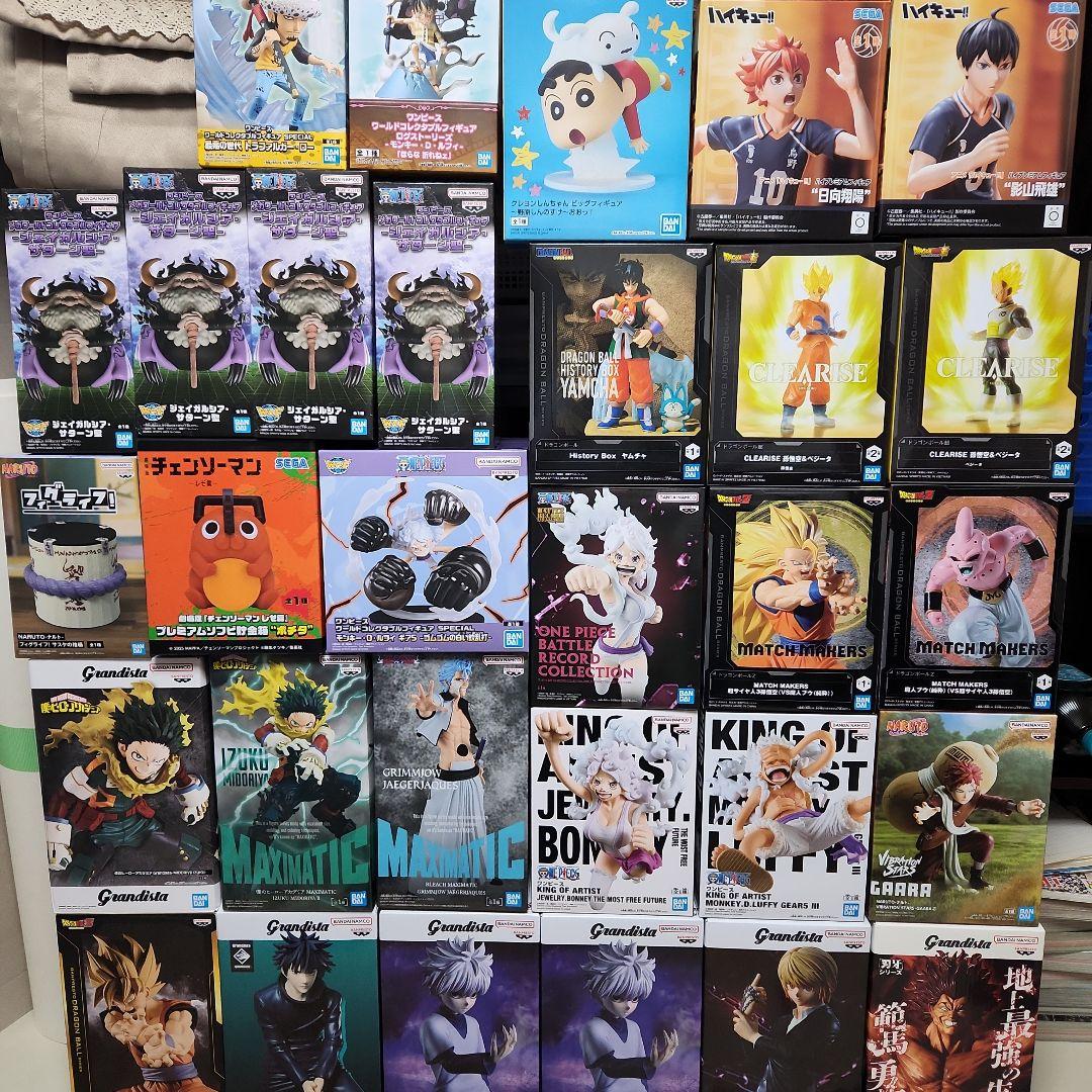 30個フィギュアまとめ売りワンピース ドラゴンボール ハイキュー バキ　他　大量