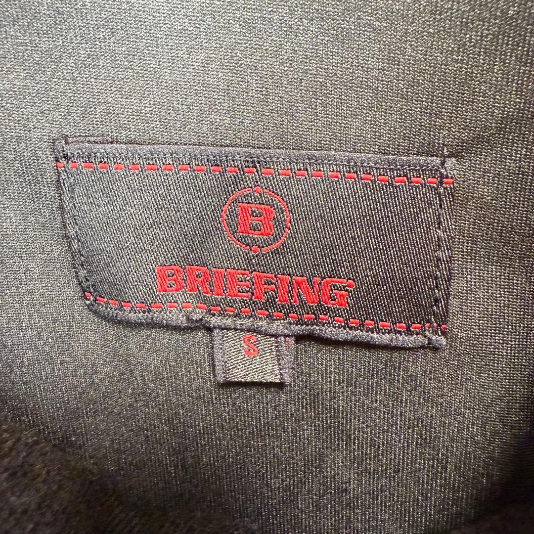 BRIEFING ブリーフィング フード切り替え　ニットパーカー ラミネート加工