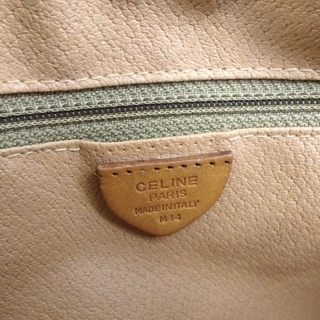 本物 ■セリーヌ■サークルリング マカダム ブラウン 斜めがけショルダーバッグ