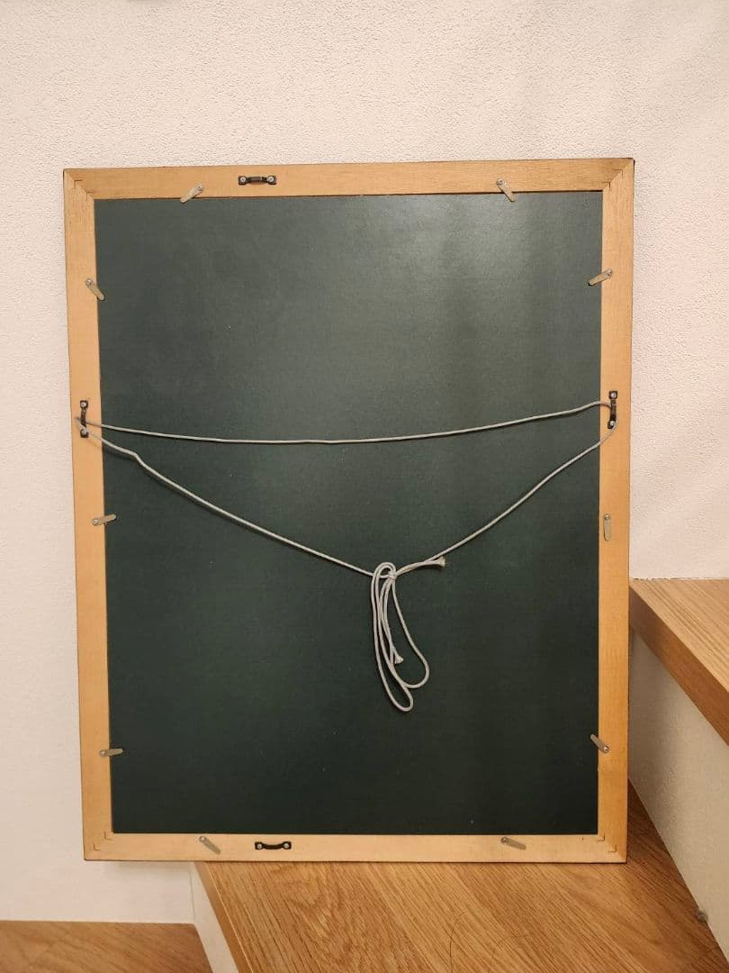 皆川泰蔵　木版画「光悦寺の庭」