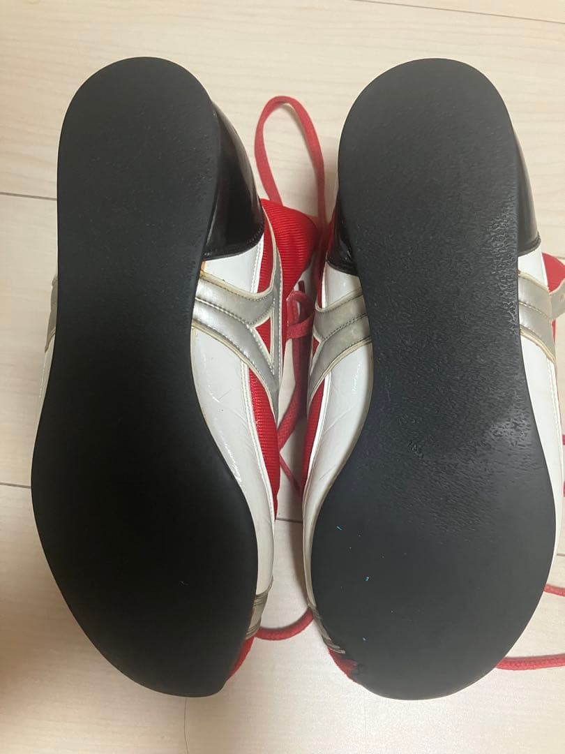 Mizuno ボクシングシューズ レッド ローカット 25.5㎝