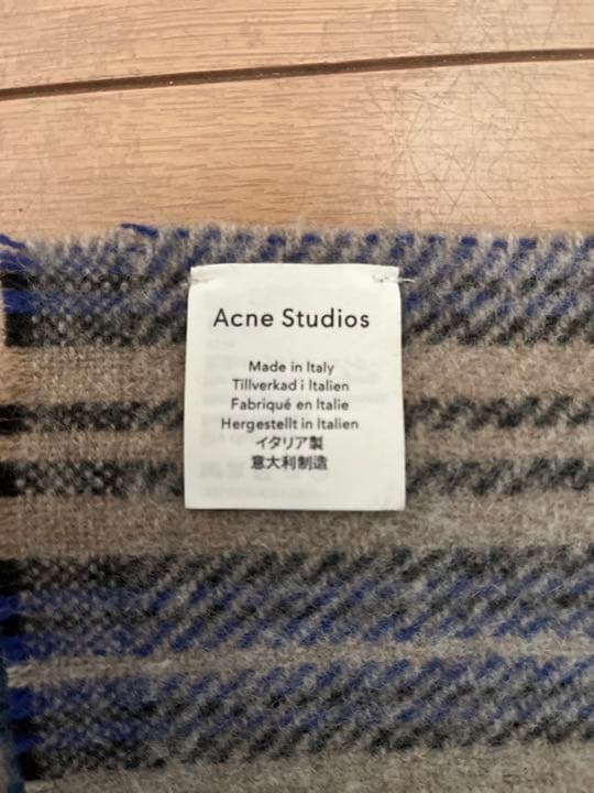 ACNE STUDIOS マフラー　ストール　チェック　ブラウン　ユニセックス
