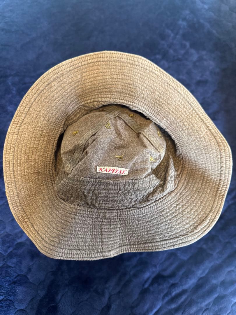 KAPITAL 老人と海ハット シャンブレー バックストラップ付き