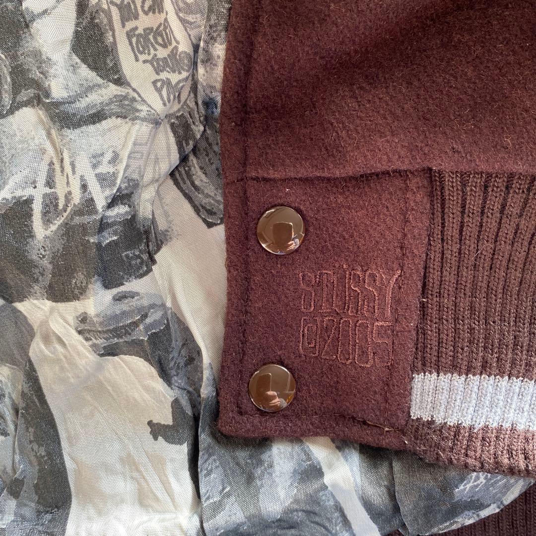 25周年記念 STUSSY ステューシー　 　　　　　　スタジャン ブラウン