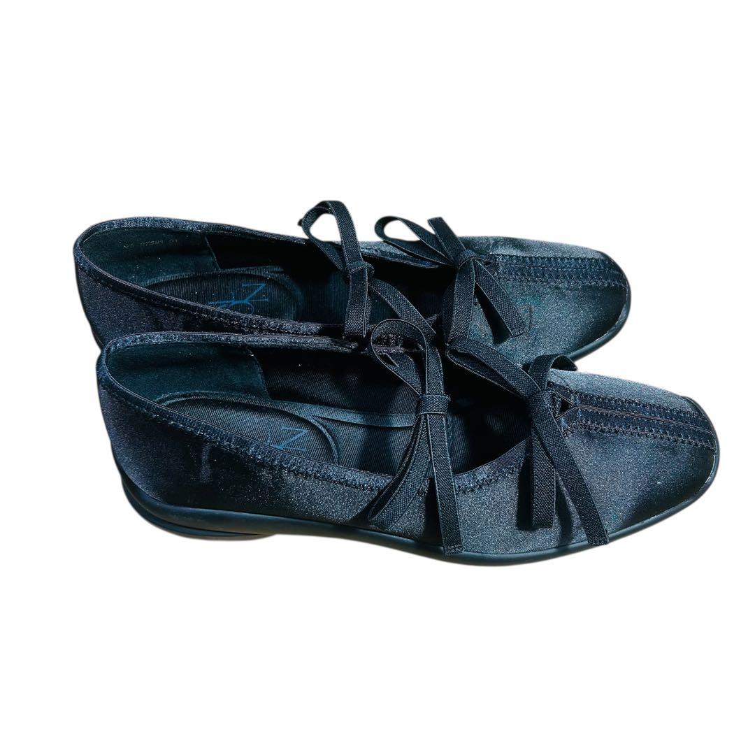 LETALON 2025 ルタロン Lダブルリボンバレリーナ　ブラック　24.5