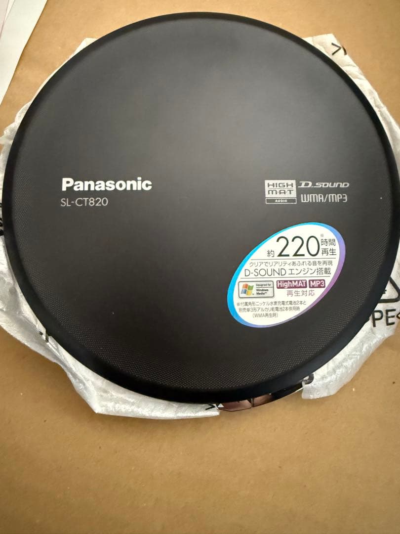 ポータブルプレーヤー Panasonic SL-CT820-K