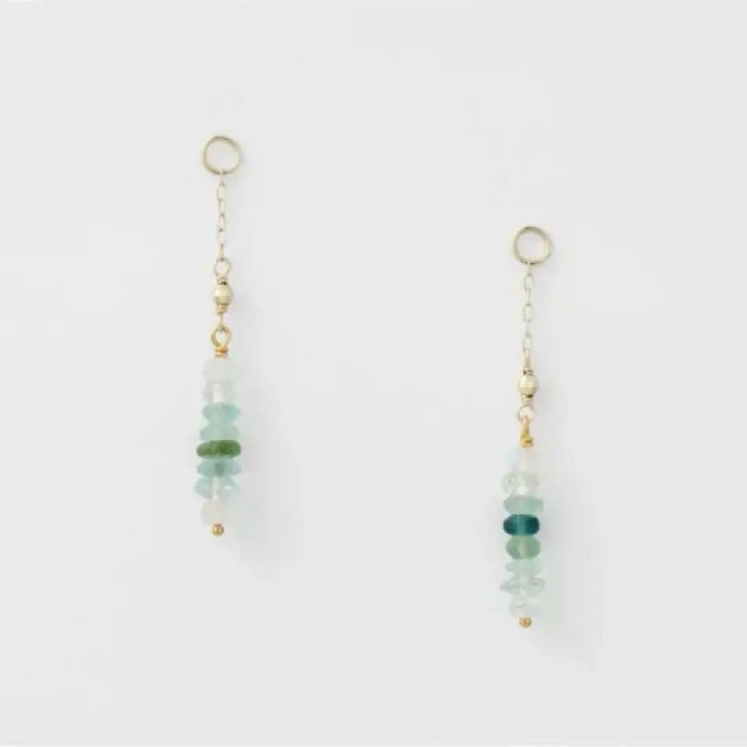 agete K10ローマンガラスピアスチャーム