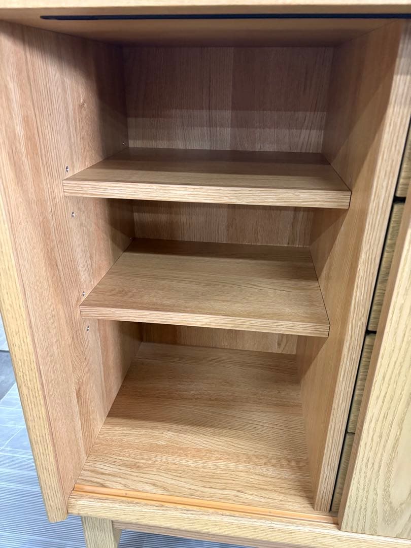 【送料込】【中古品】レッドオーク 120サイドボード