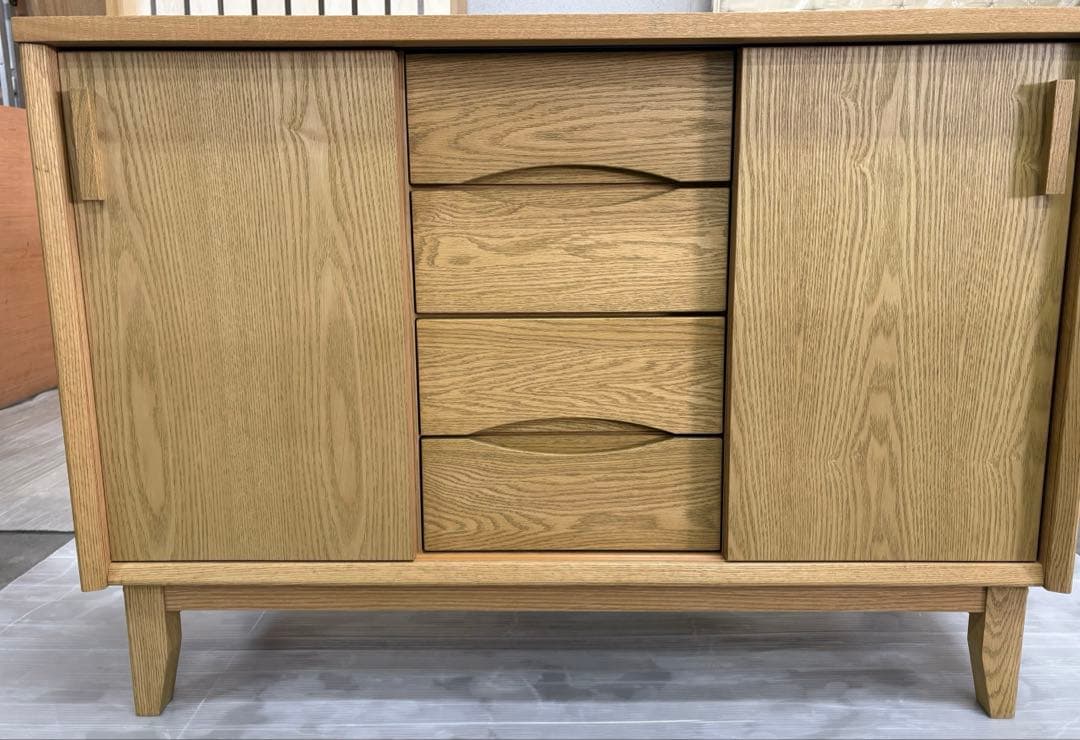 【送料込】【中古品】レッドオーク 120サイドボード