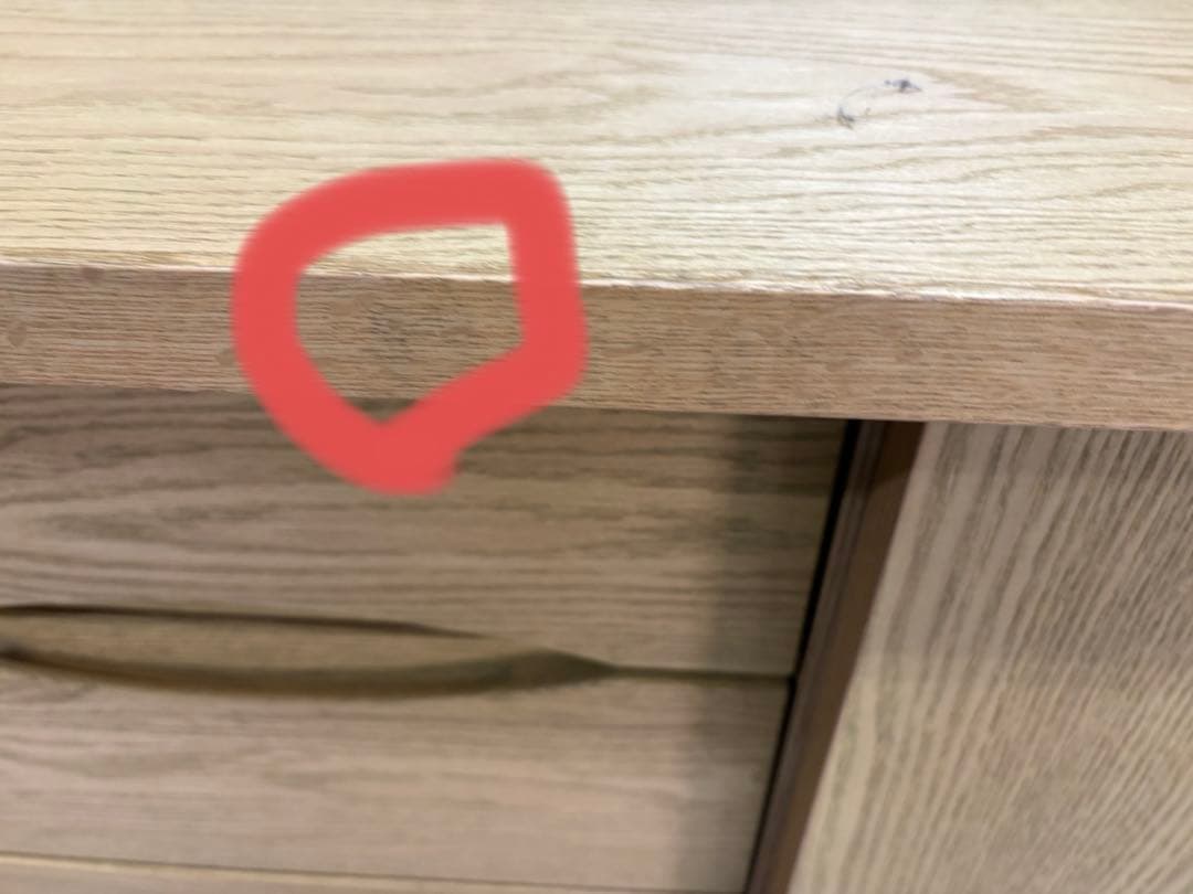 【送料込】【中古品】レッドオーク 120サイドボード