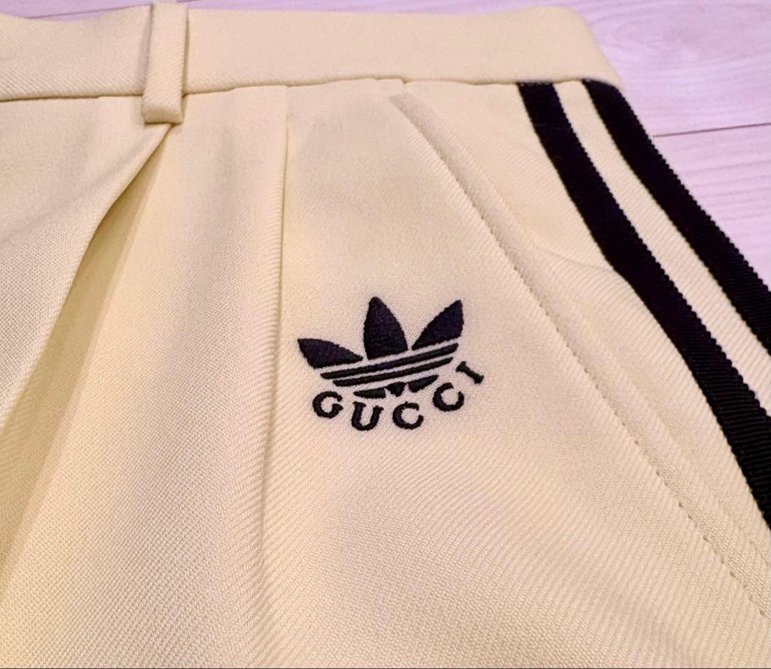 【未使用品】GUCCI x adidas ハーフパンツ 48size